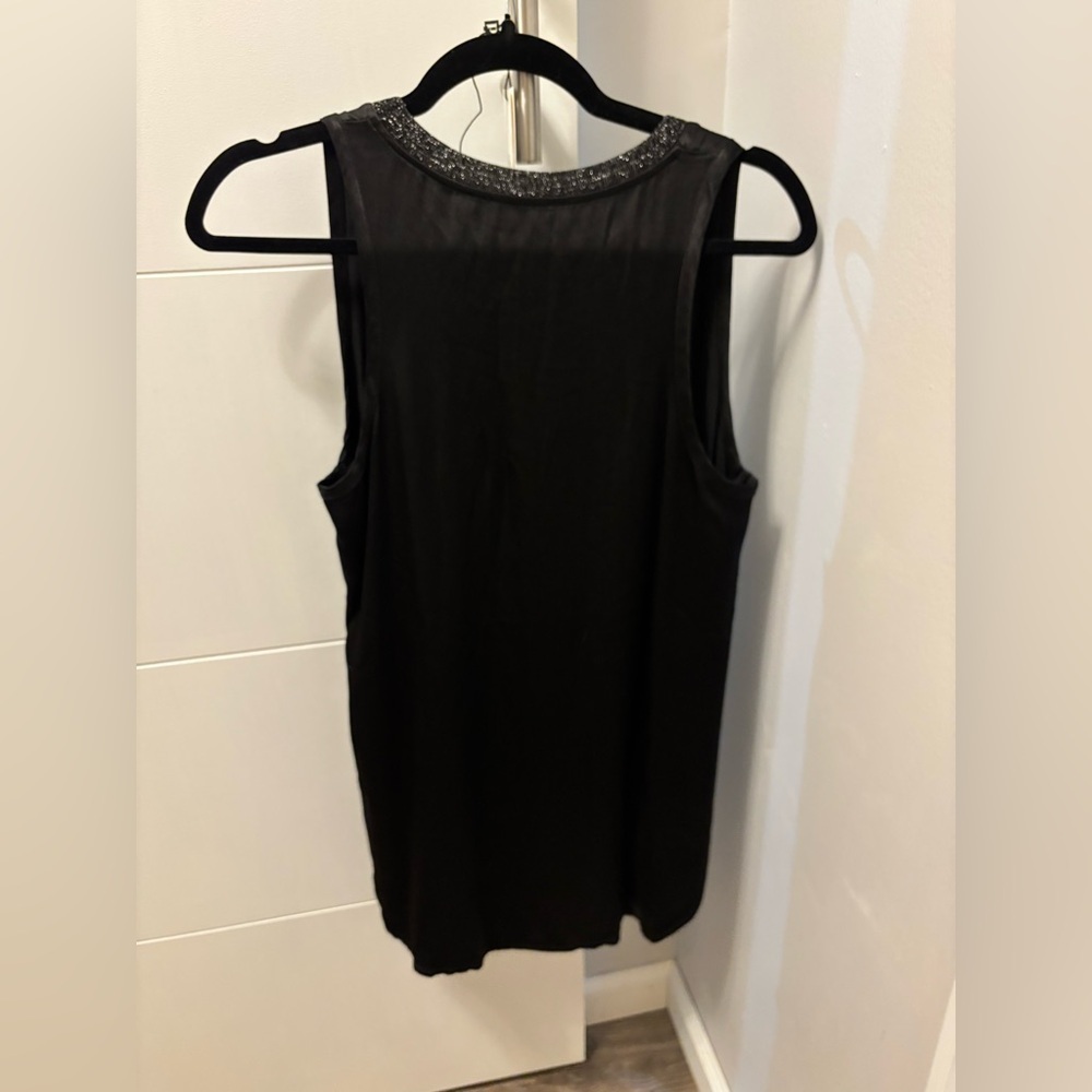 Dixie Women’s Black Headed Neck Sleeveless Top Sz M - Picture 2 of 2